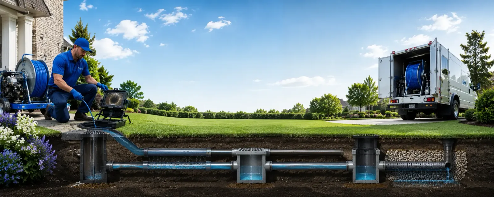 Outdoor drain cleaning information for West Roxbury, MA